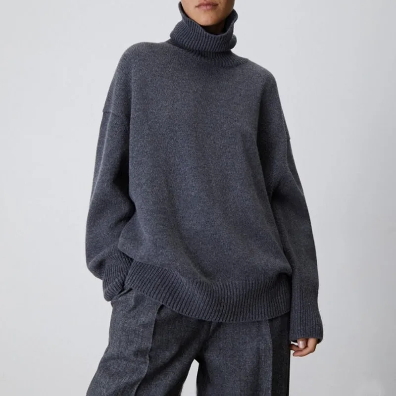 Cashmere Elegant Turtle Neck Sweater