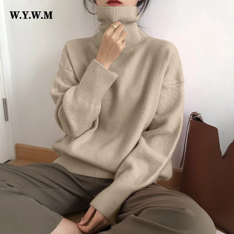 Cashmere Elegant Turtle Neck Sweater