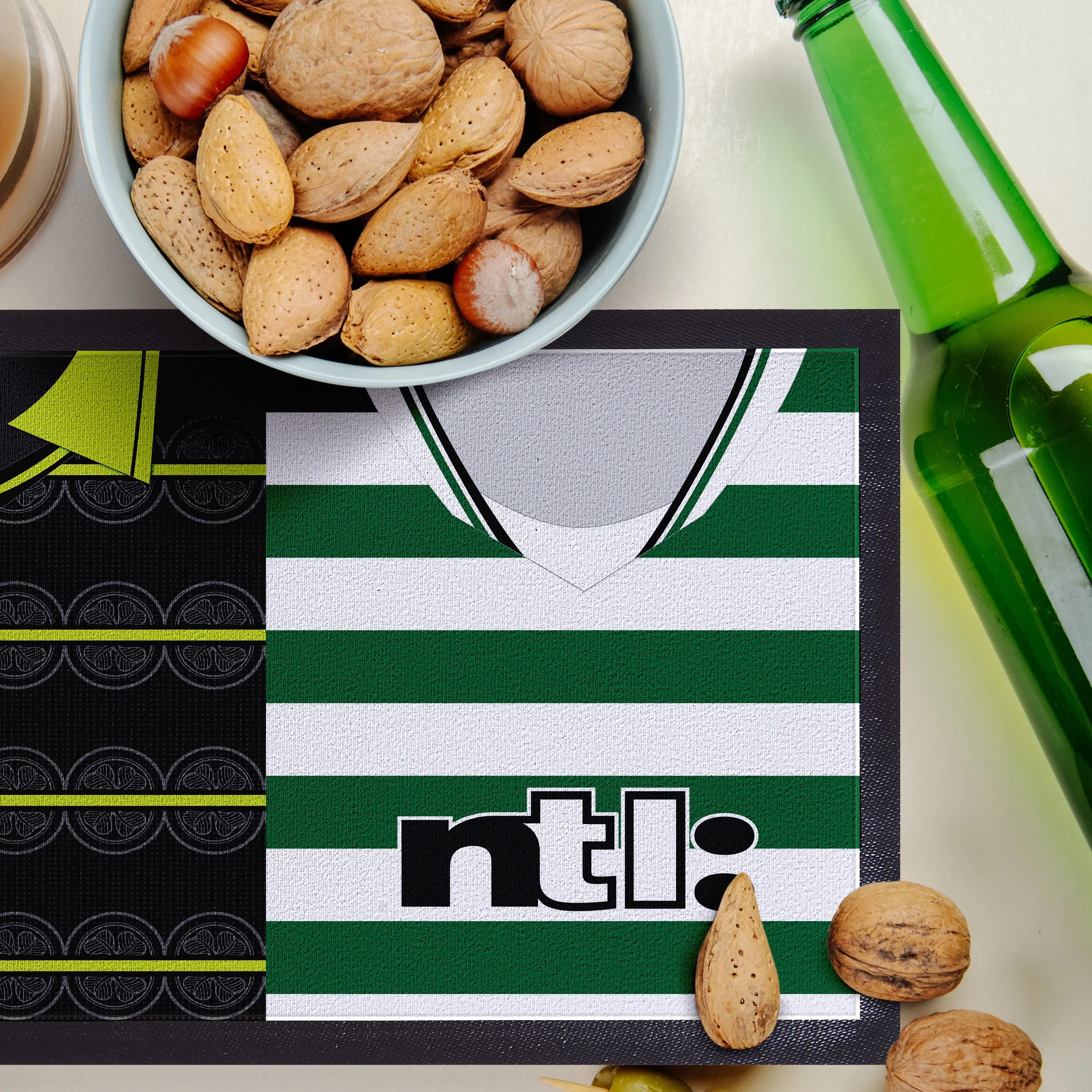 Celtic Retro Style 2 - Retro Football Shirts - Personalised  Bar Runner