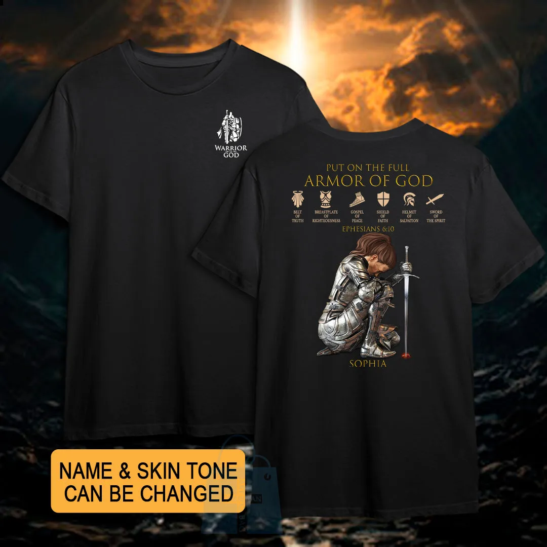 Christianartbag T-Shirt, Put On The Full Armor Of GOD Christian Unisex T-shirt, Custom T-Shirt, Personalized T-Shirt, Christian Tee, CABTS01291223