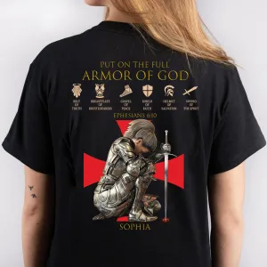 Christianartbag T-Shirt, Put On The Full Armor Of GOD Christian Unisex T-shirt, Custom T-Shirt, Personalized T-Shirt, Christian Tee, CABTS01291223
