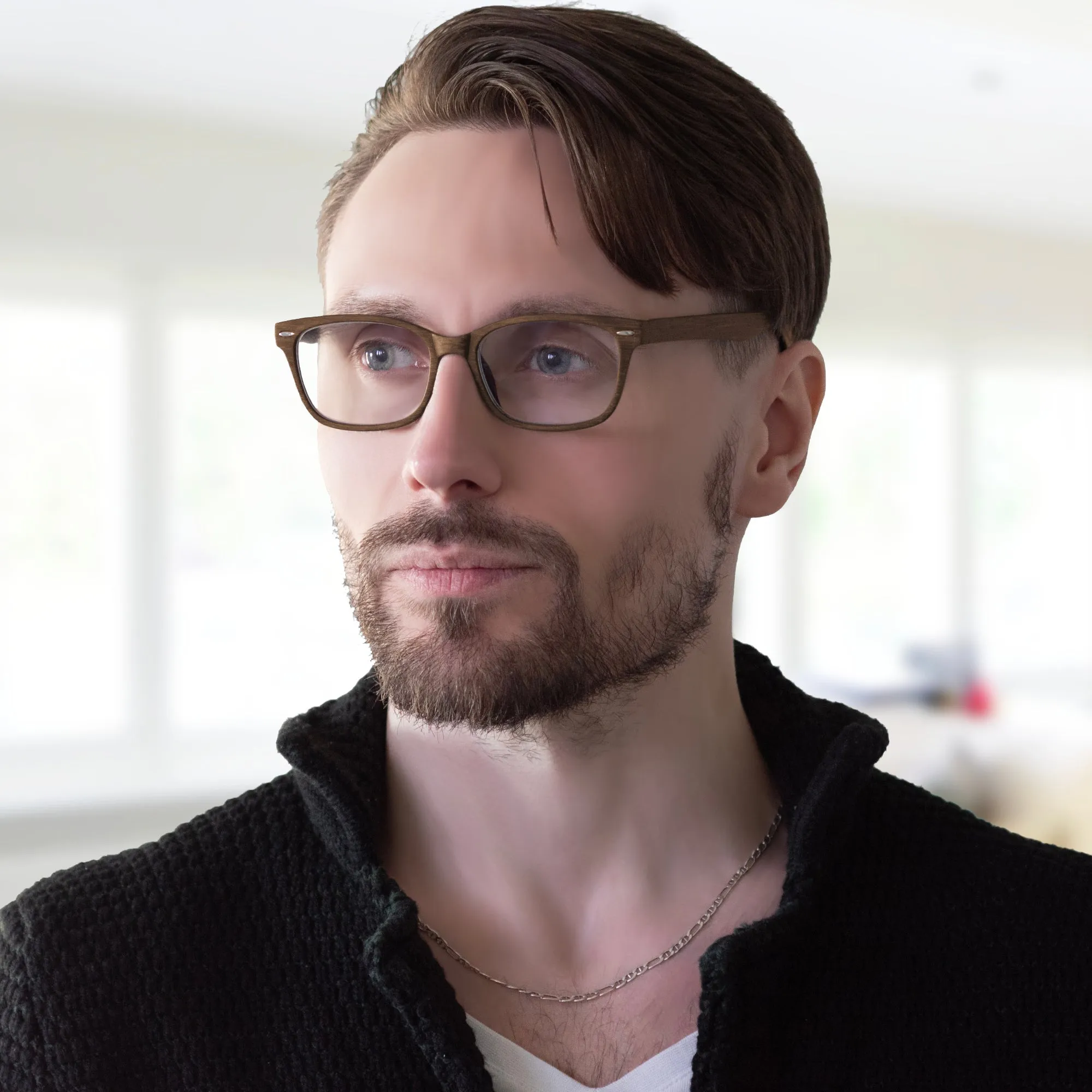 Classic Wooden Texture Men's Reading Glasses | R-784