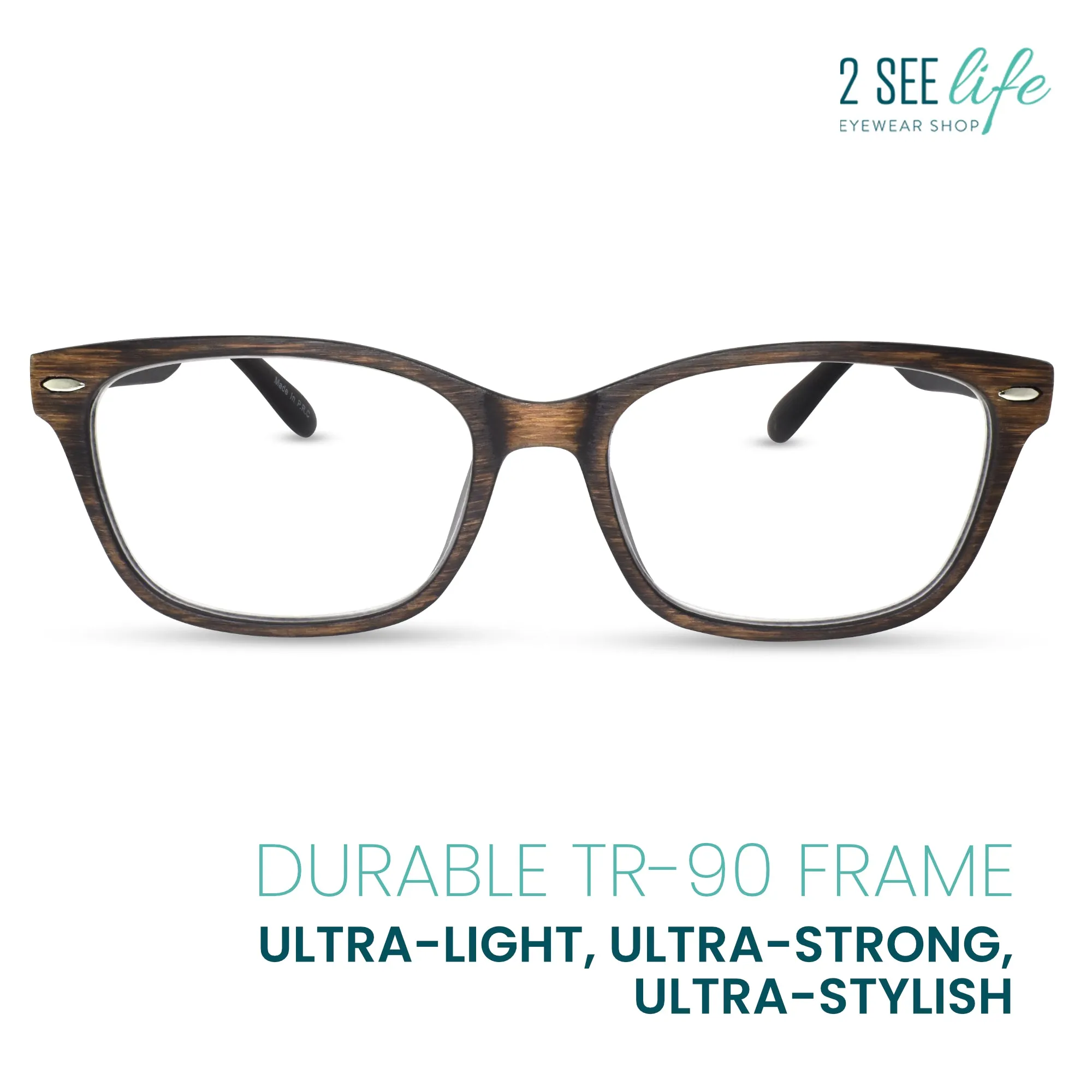 Classic Wooden Texture Men's Reading Glasses | R-784