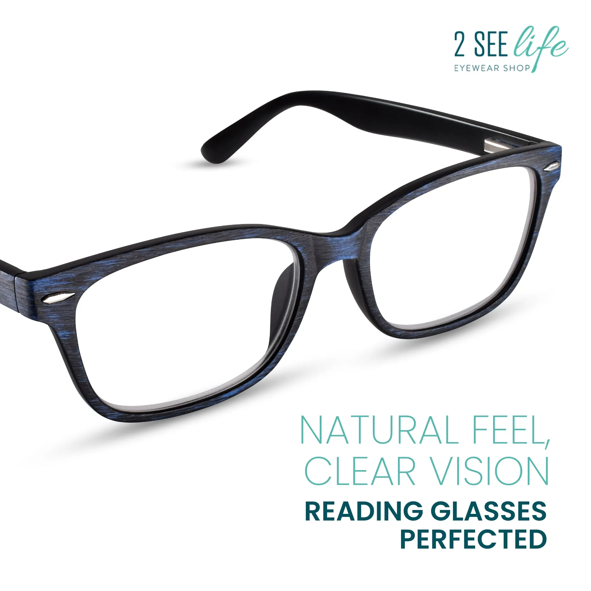 Classic Wooden Texture Men's Reading Glasses | R-784