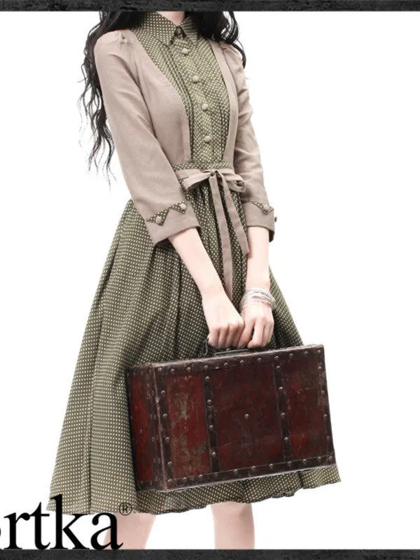 Clearance - polka dotted Audrey dress