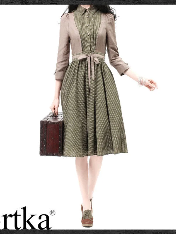 Clearance - polka dotted Audrey dress