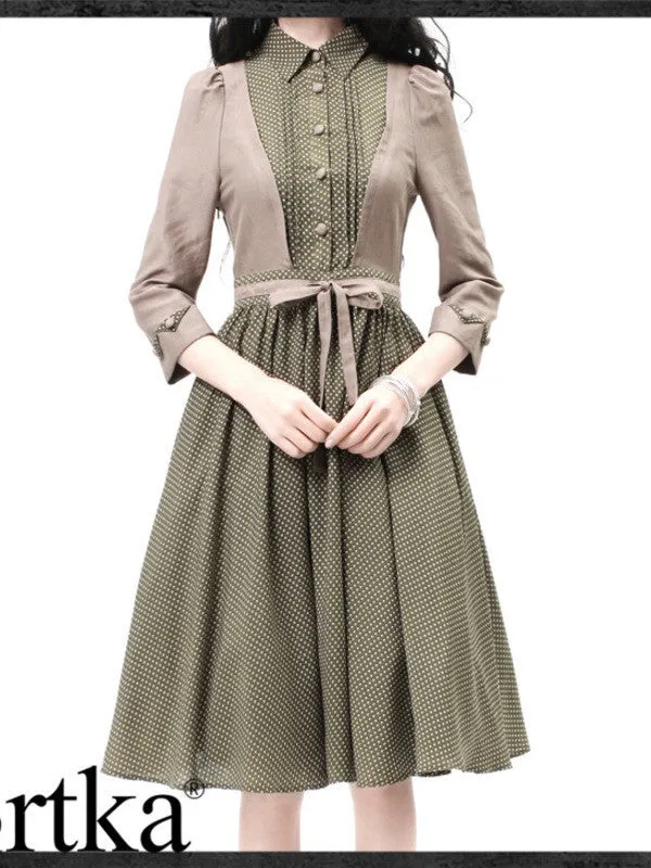 Clearance - polka dotted Audrey dress