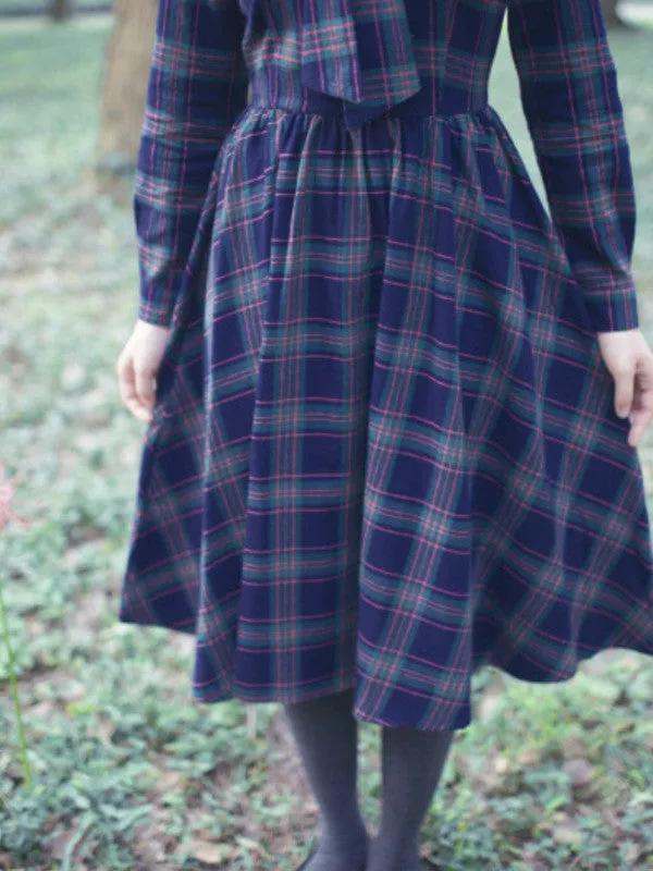 Clearance - scottish green cotton dress