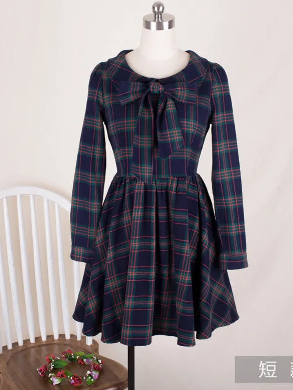 Clearance - scottish green cotton dress