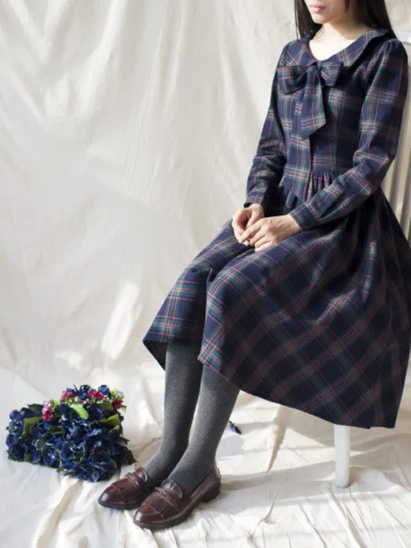 Clearance - scottish green cotton dress