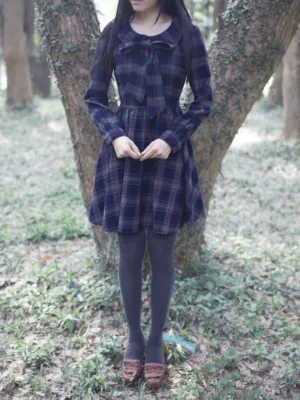 Clearance - scottish green cotton dress