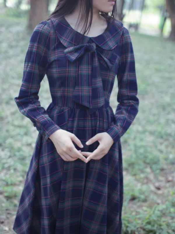 Clearance - scottish green cotton dress