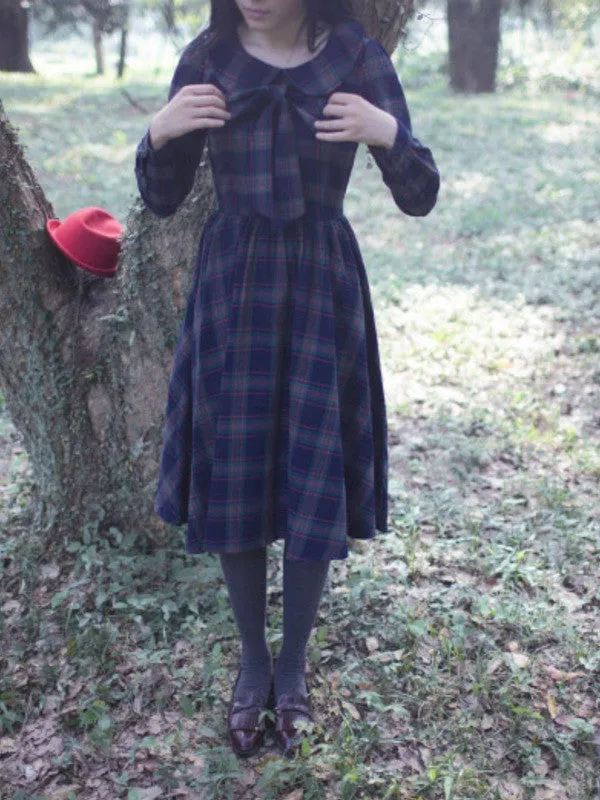 Clearance - scottish green cotton dress