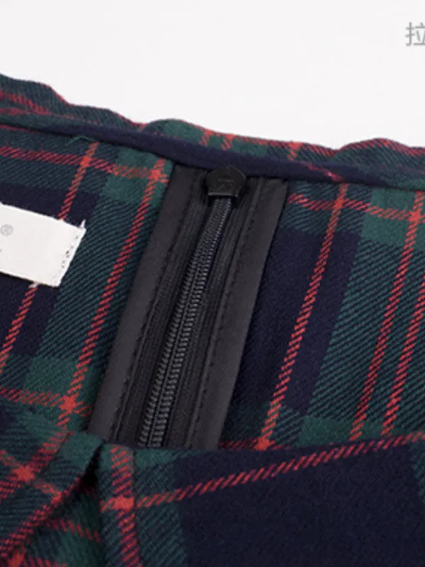 Clearance - scottish green cotton dress