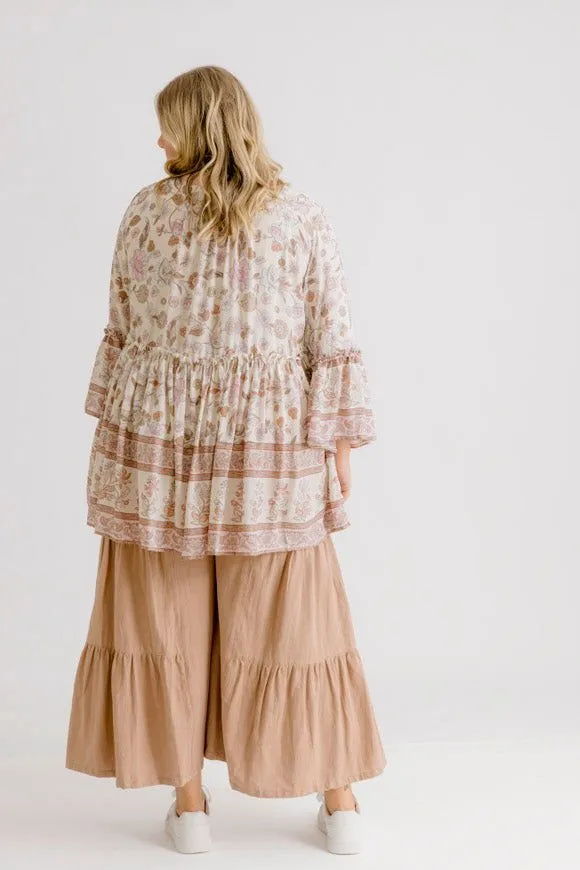 Clementine Printed Top - Blush