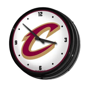 Cleveland Cavaliers: Retro Lighted Wall Clock