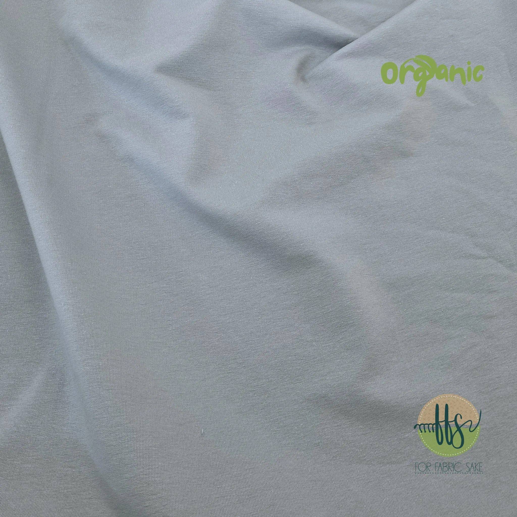 Cool Grey- ORGANIC Cotton French Terry