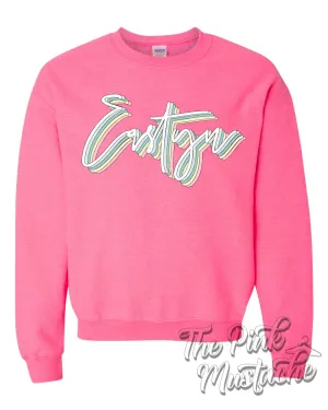 Custom Name Retro Sweatshirt / Youth and Adult Sizes Available