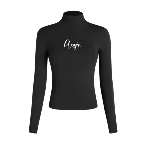 Customized Mock Neck Long Sleeve