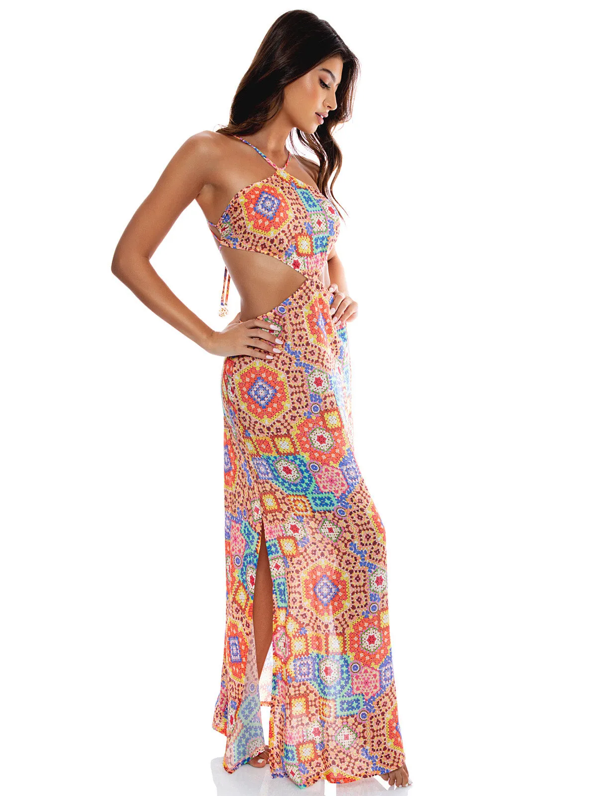 Cut Out Long Dress ::RET