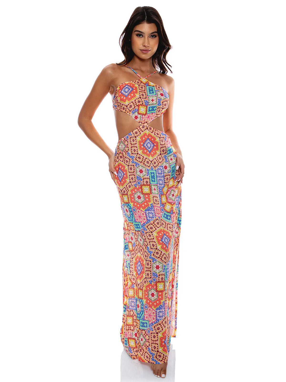 Cut Out Long Dress ::RET