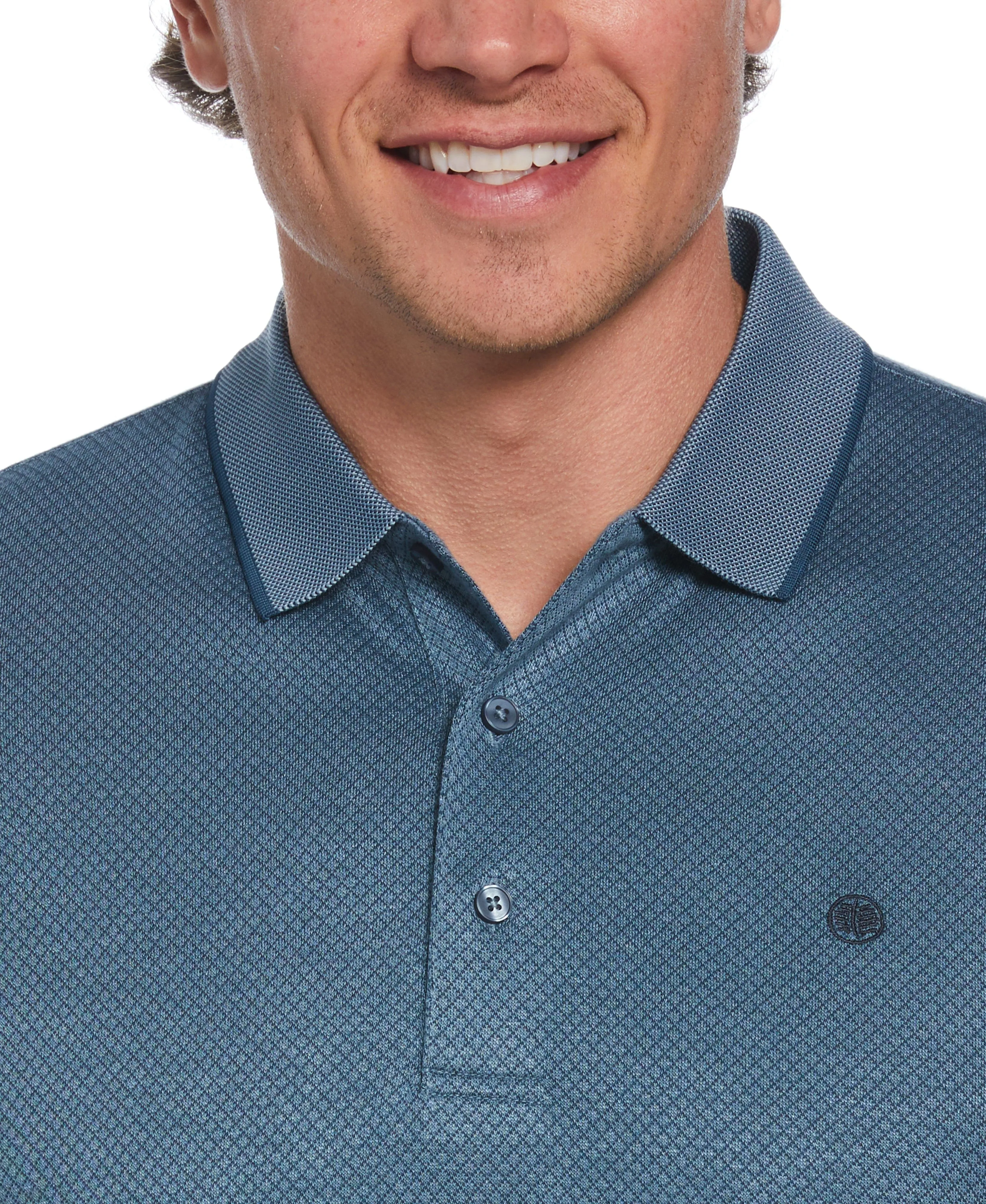 Diamond Jacquard Polo Shirt