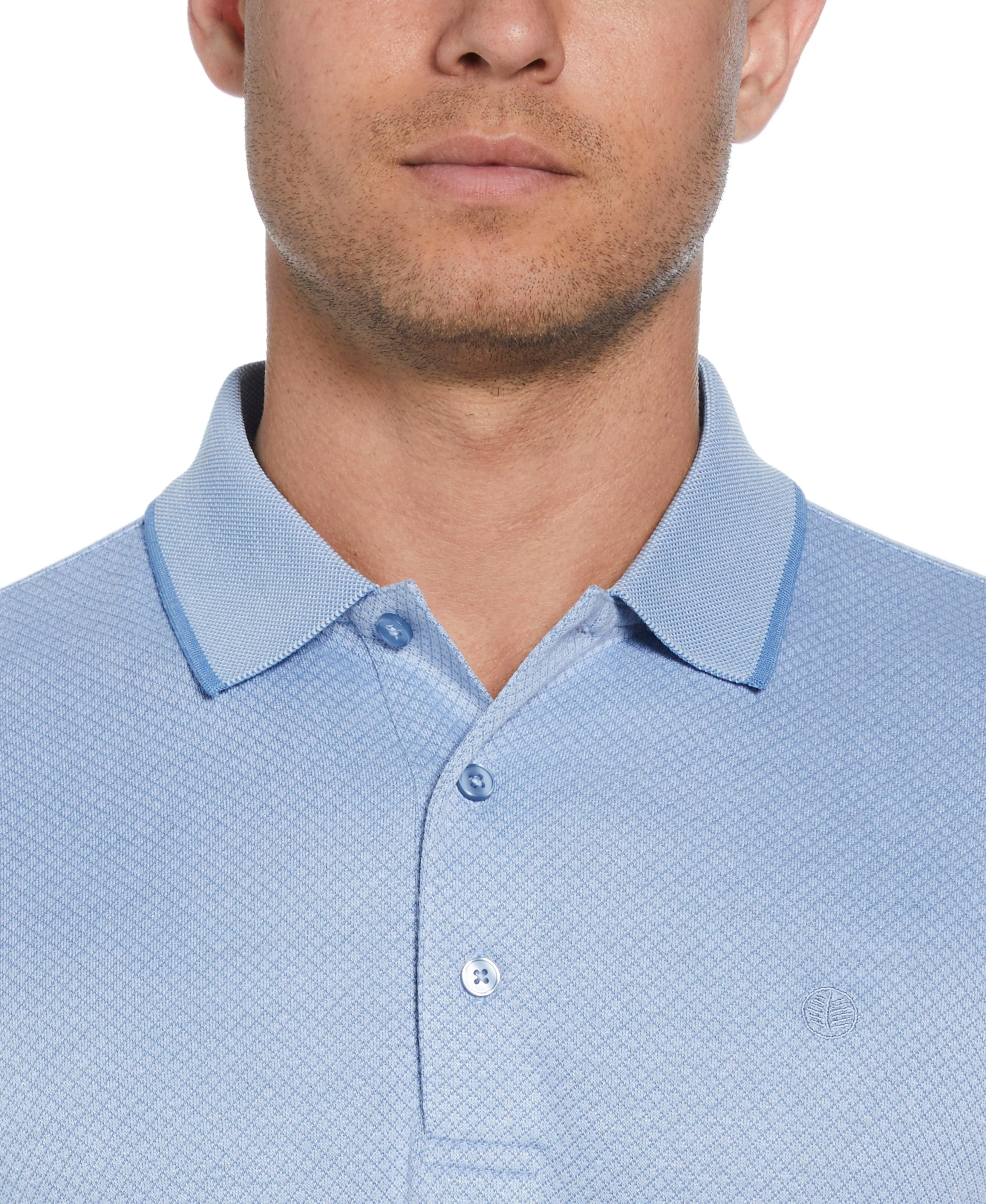 Diamond Jacquard Polo Shirt