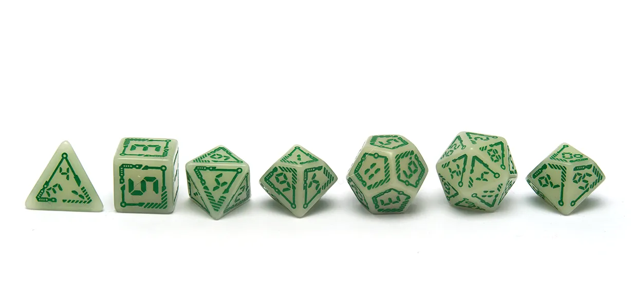 Digital Glowing Dice Set