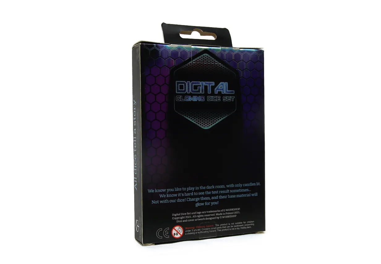 Digital Glowing Dice Set