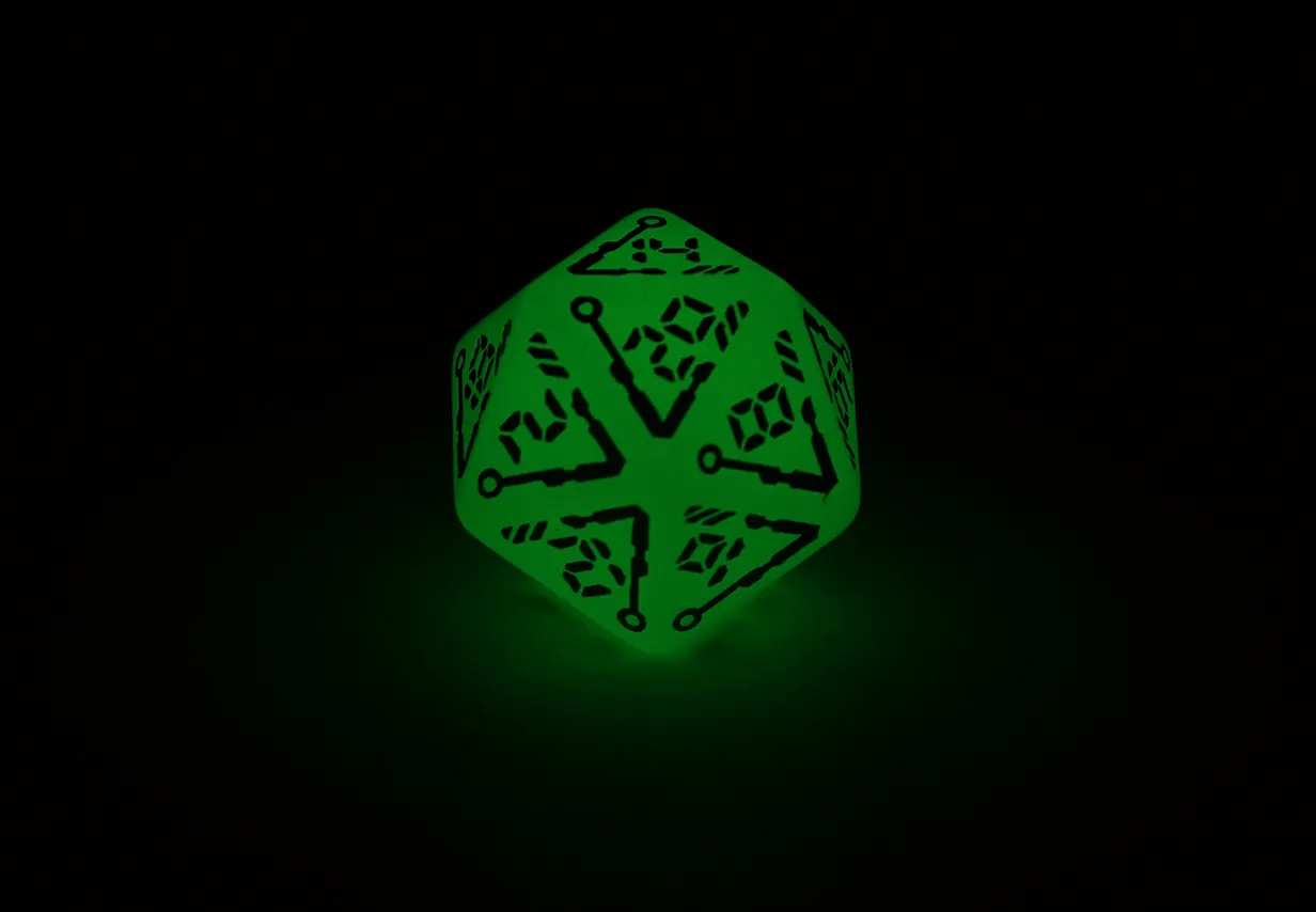 Digital Glowing Dice Set