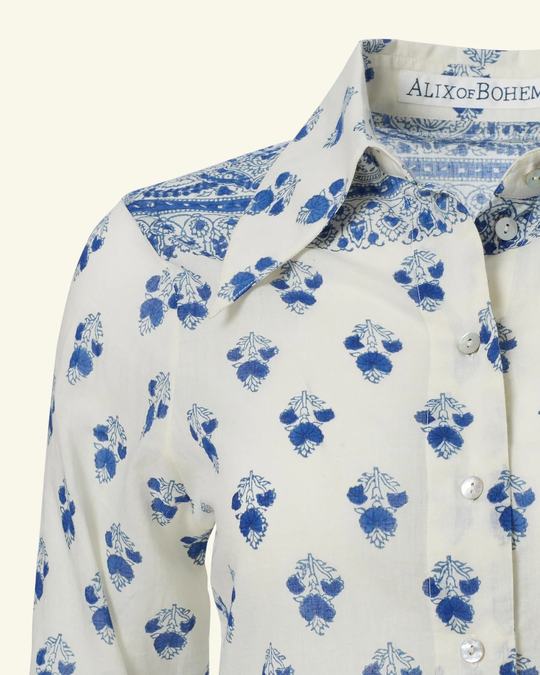 Dolly Indigo Bhutti Shirt