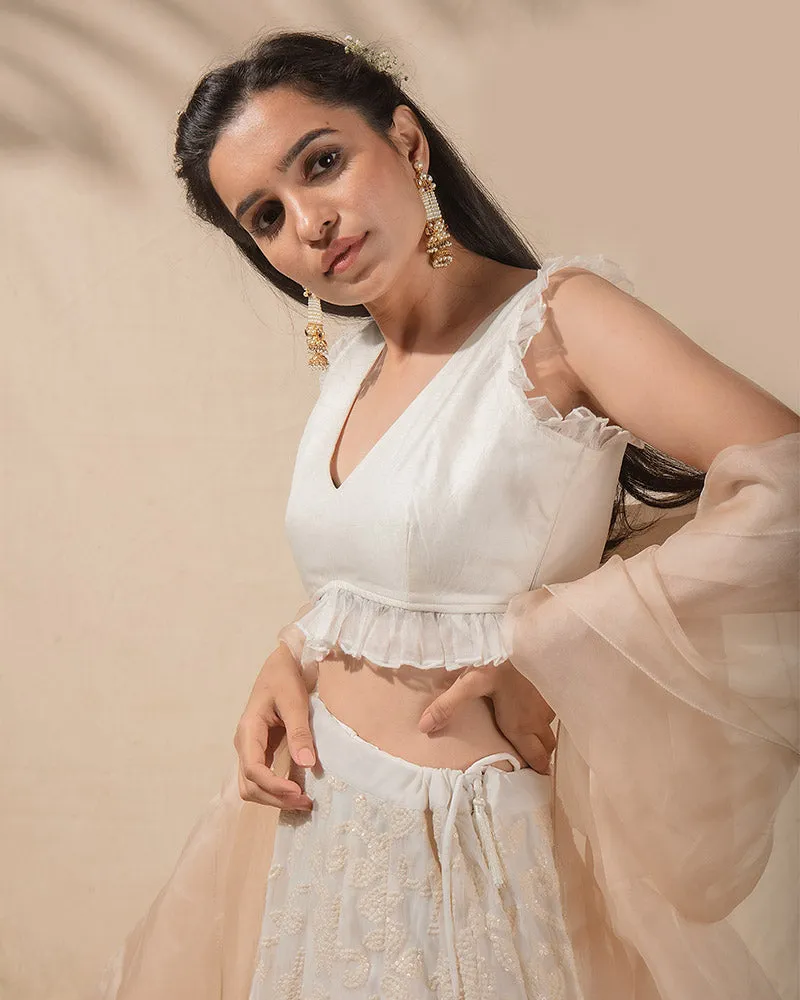 Dreaming in Pearls Lehenga Set