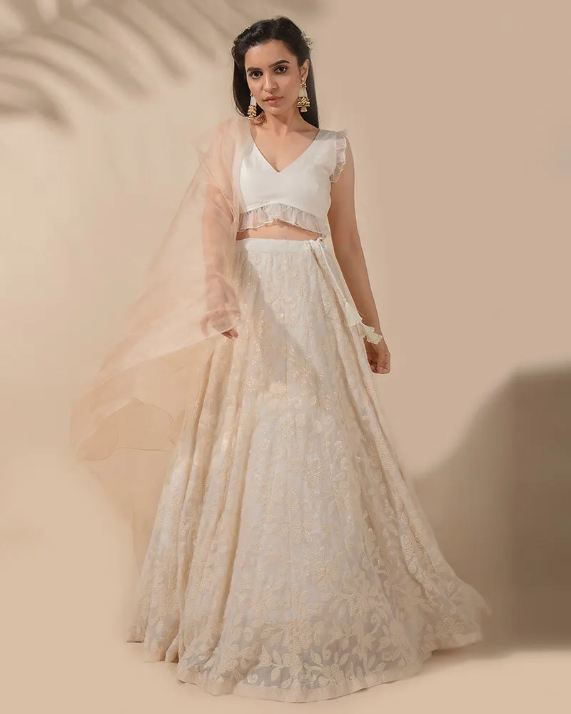 Dreaming in Pearls Lehenga Set