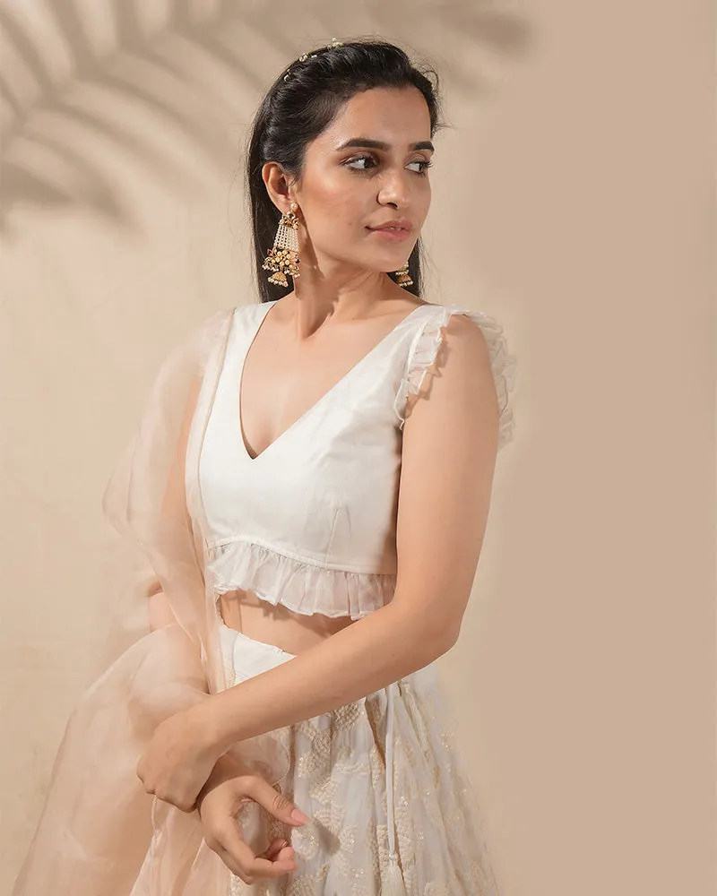 Dreaming in Pearls Lehenga Set