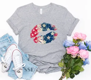 *DTF* Patriotic Lips Transfer
