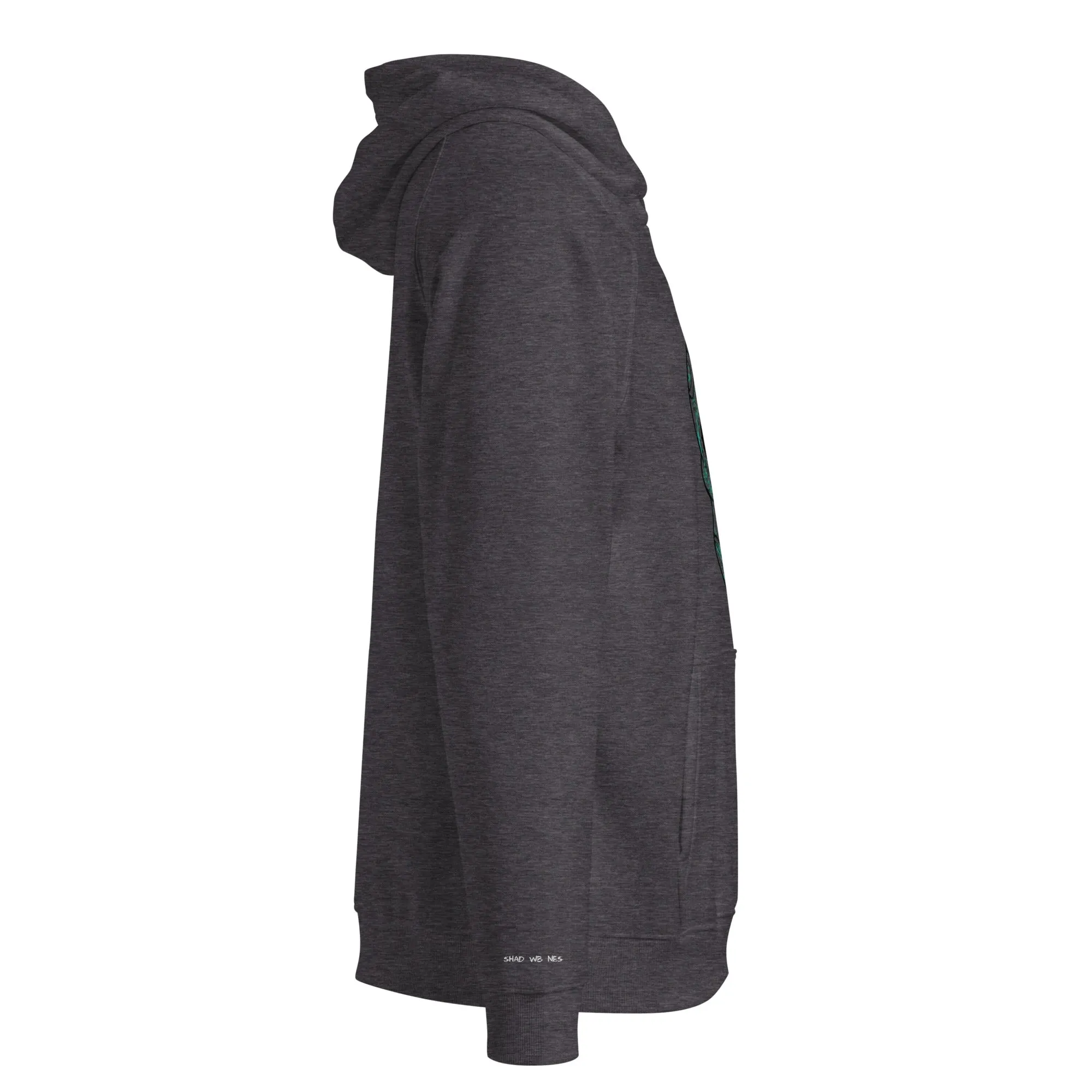 DUO MODERN "Shadowbones" Unisex Eco Raglan Hoodie