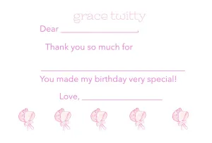 Easy Breezy Bonnet Thank You Notes