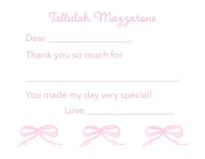 Easy Breezy Bow Thank You Notes