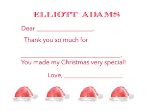 Easy Breezy Santa Thank You Notes