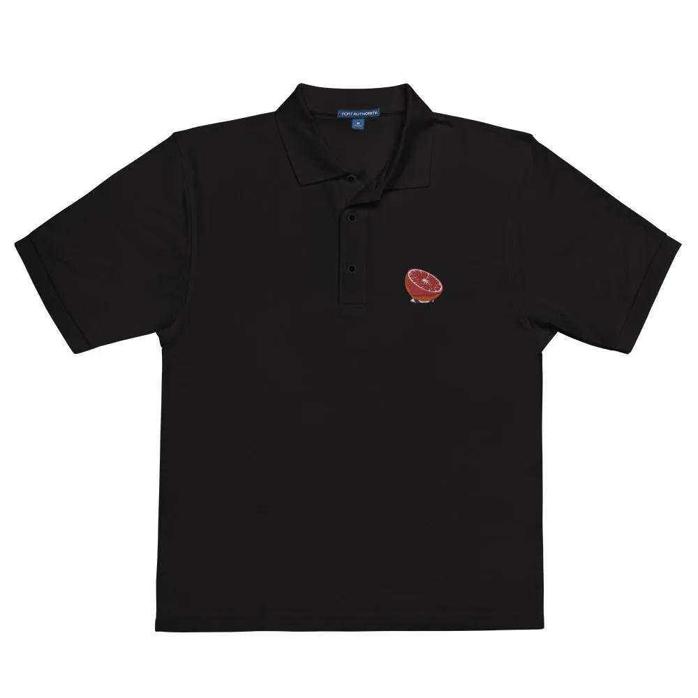 Embroidered Blood Orange Logo - Premium Polo