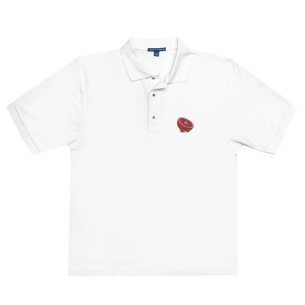 Embroidered Blood Orange Logo - Premium Polo