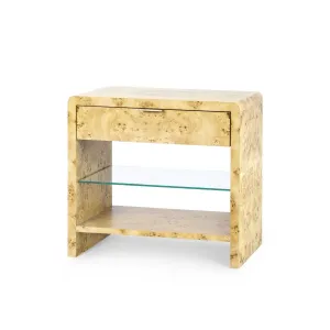 Emil 1-Drawer Side Table / Burl