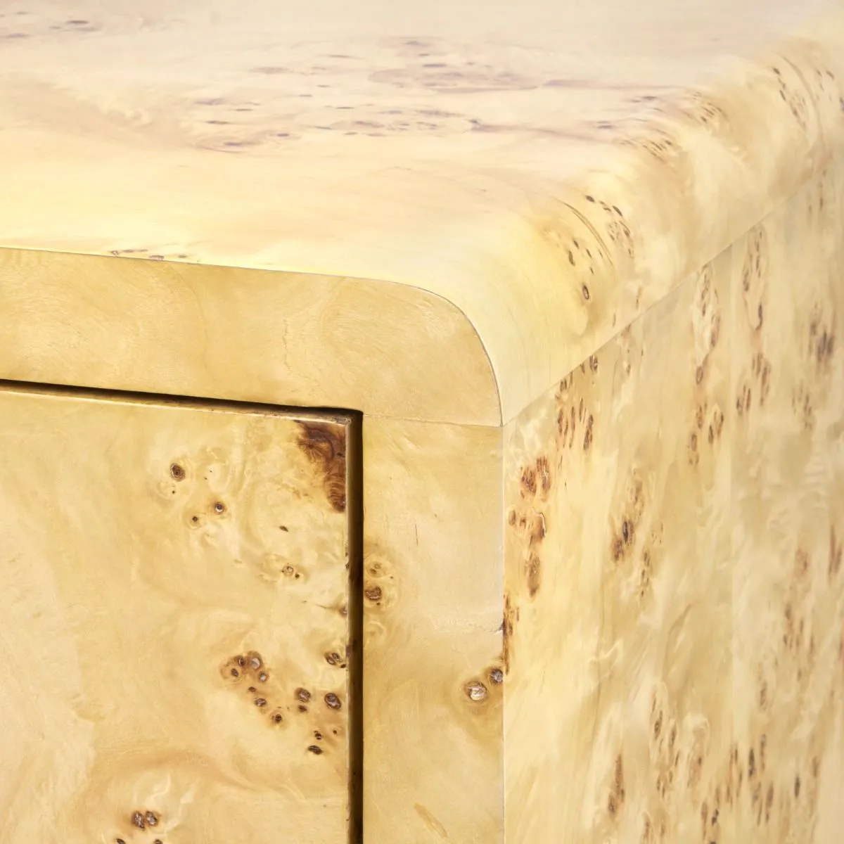 Emil 1-Drawer Side Table / Burl