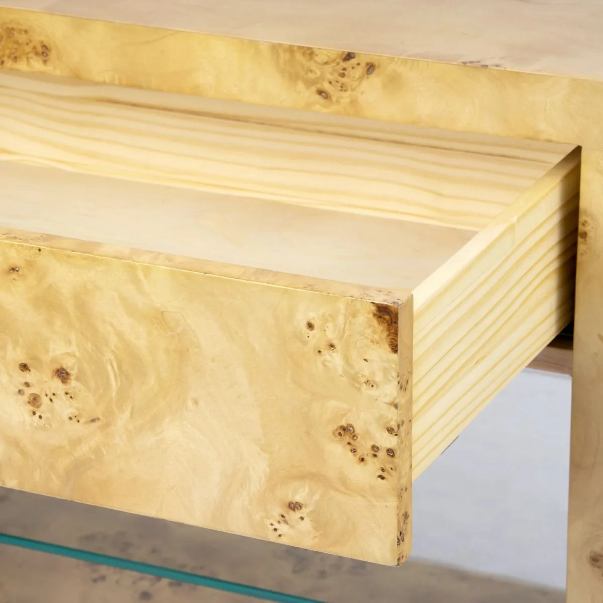 Emil 1-Drawer Side Table / Burl