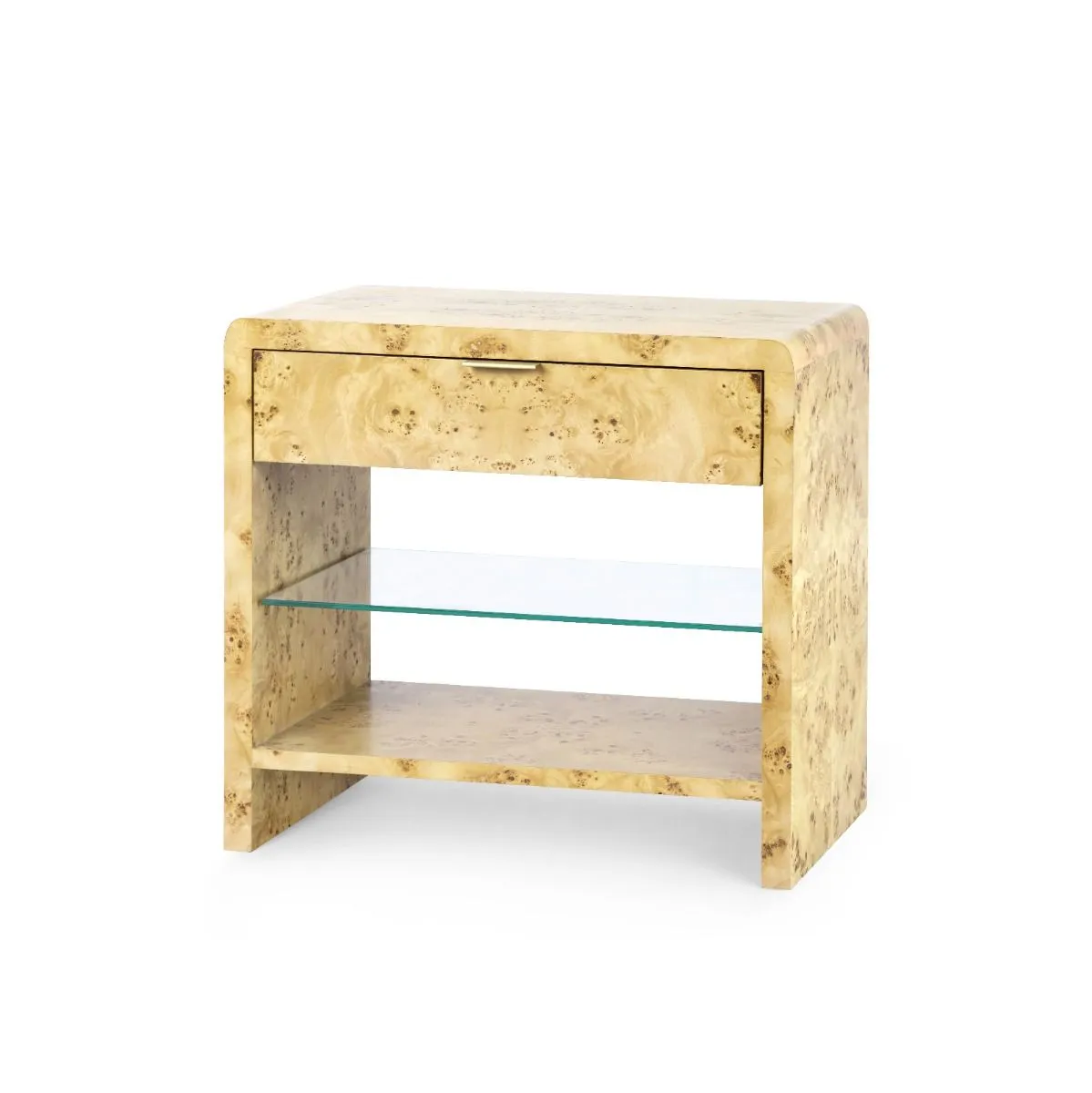 Emil 1-Drawer Side Table / Burl