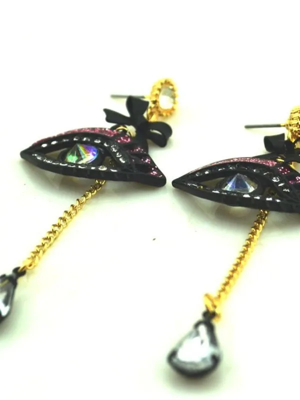 eye can see you gemstone earrings