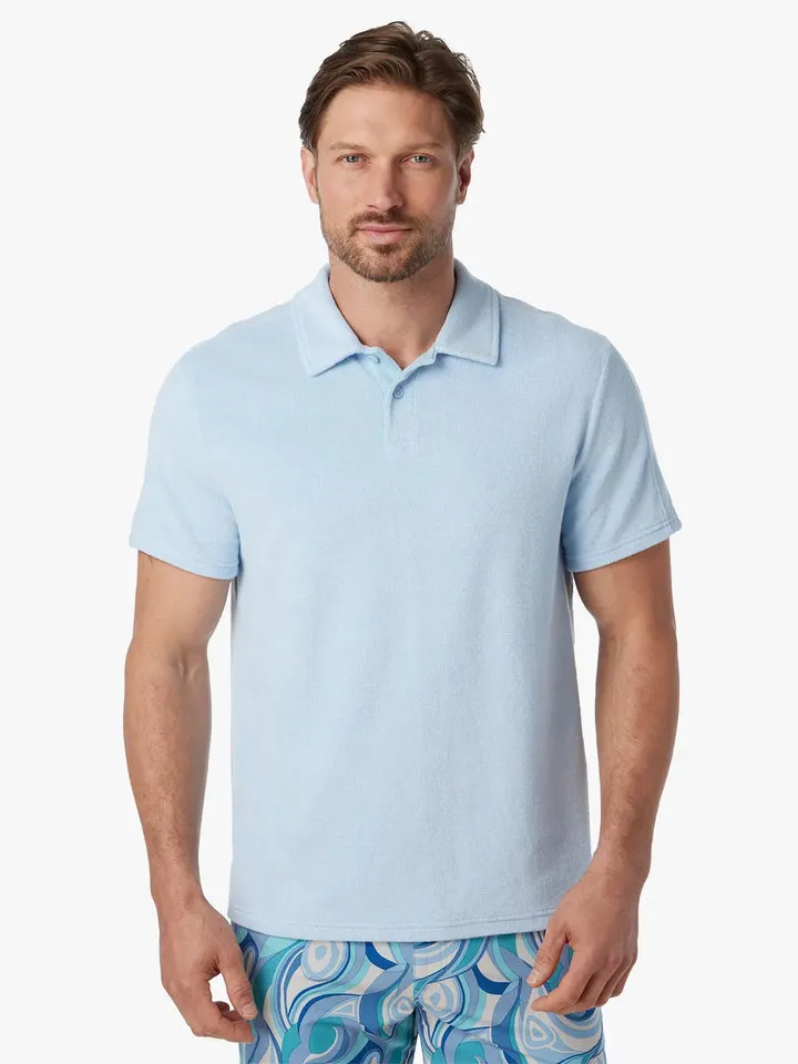 Fair Harbor Terry Polo - Light Blue