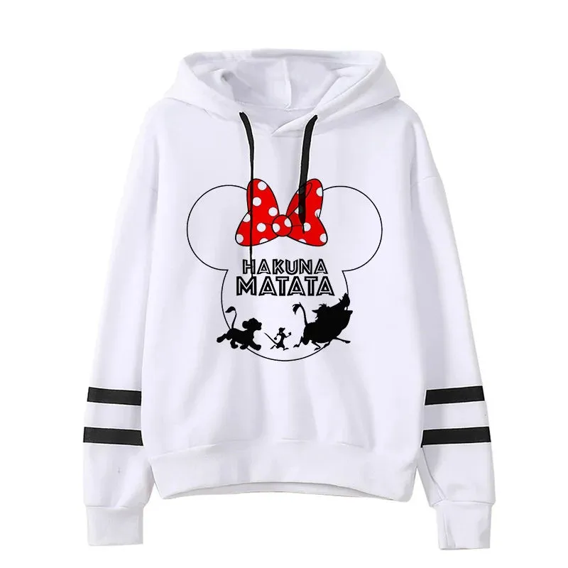 Fashion Cool  Hakuna Matata Hoodie Disney The Lion King Sweatshirt  Women Clothes Hoody Famale Hoodies Kawaii