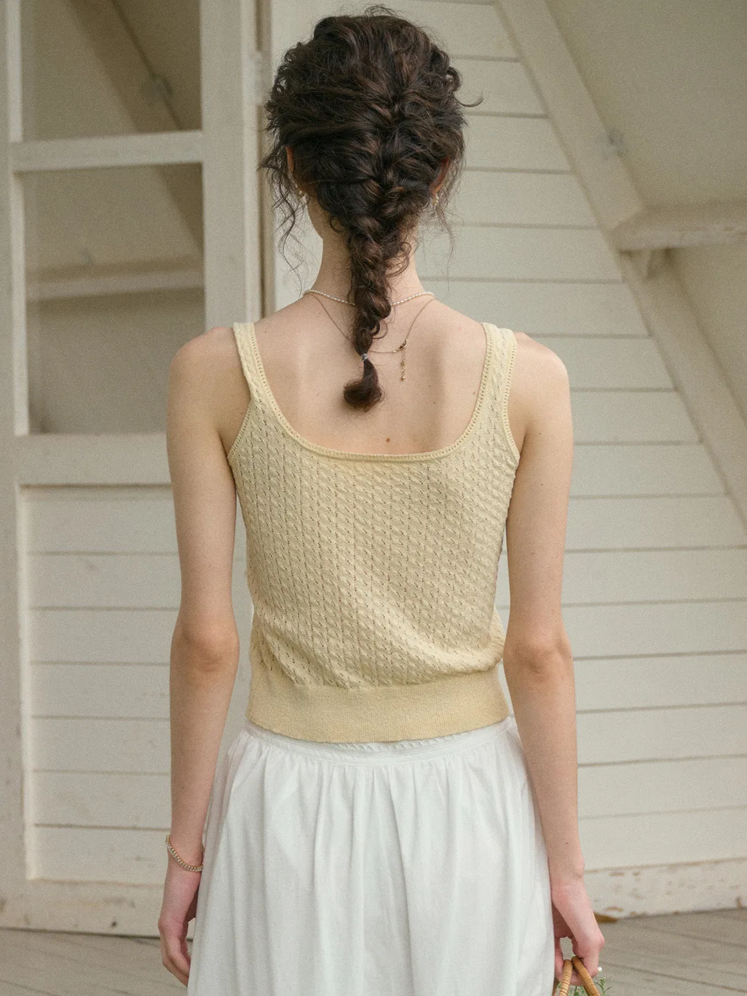 【Final Sale】Freya Suspender Knitted Top