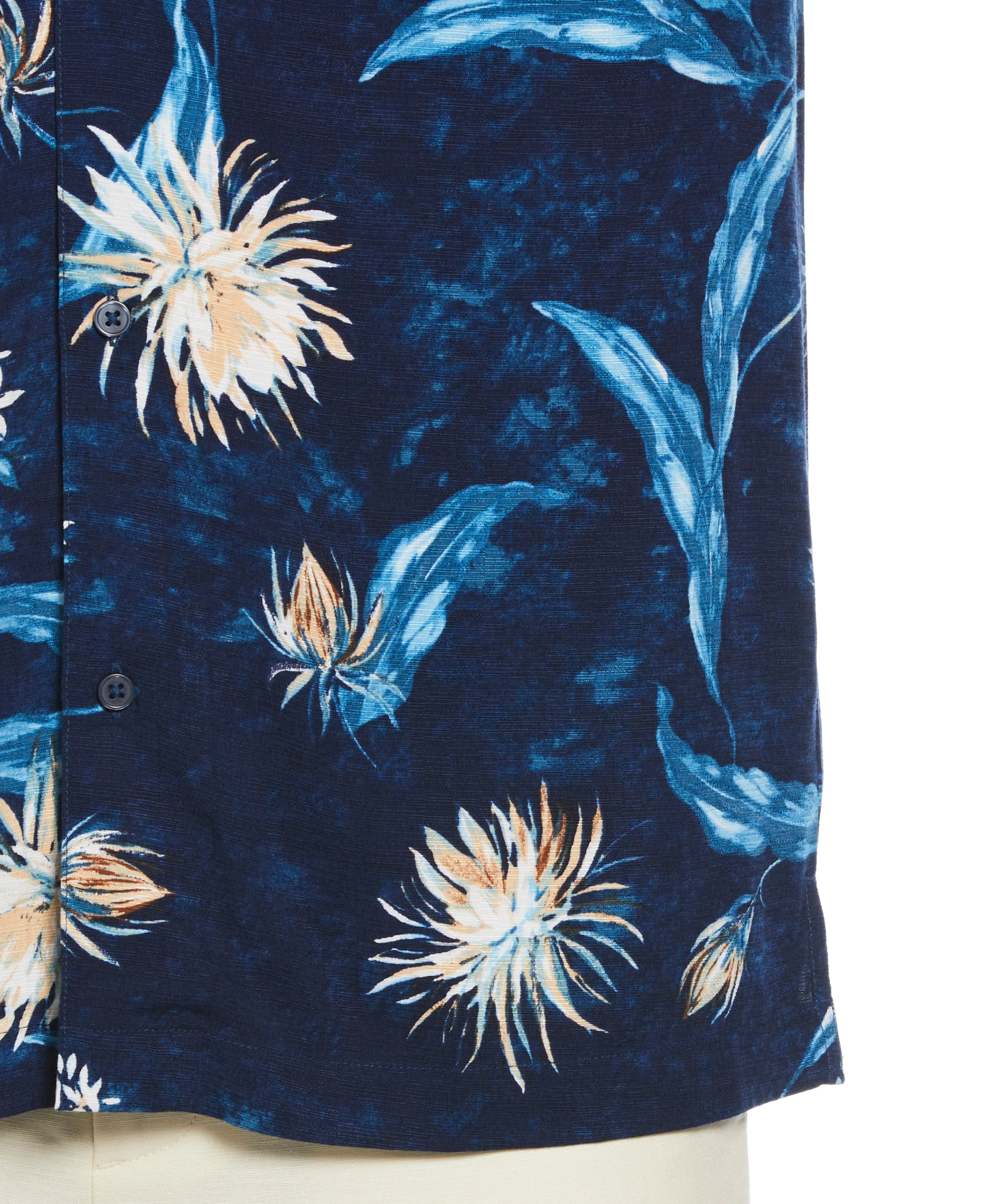 Floral Print Cuban Collar Shirt